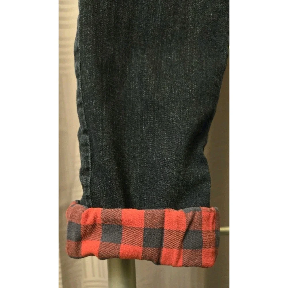 Crew Cuts Blue Cotton Denim Flannel Lined‎ Skinny Jeans Youth Boys Size 16
